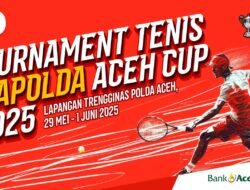 23 Tim akan Memperebutkan Piala Bergilir Turnamen Tenis Kapolda Aceh Cup 2025