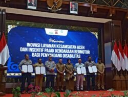 Wagub Aceh Tandatangan MoU Keringanan Pajak Untuk penyandang disabilitas.