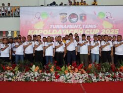 Irjen Dr. Achmad Kartiko Buka Turnamen Tenis Kapolda Aceh Cup 2025
