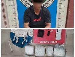 Membanggakan, Polres Bireuen Berhasil Gagalkan Peredaran Sabu Seberat 6,3 Kilogram