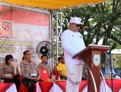 Dirlantas Polda Aceh Hadiri Apel Deklarasi Perang terhadap Narkoba, Premanisme, Pekat, dan Kampanye Keselamatan Berlalu Lintas di Aceh Tenggara