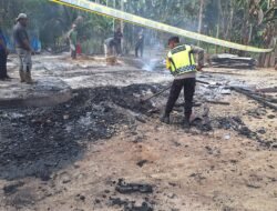 Rumah Kontruksi Kayu di Langkahan Ludes Terbakar, Kerugian Capai Rp130 Juta