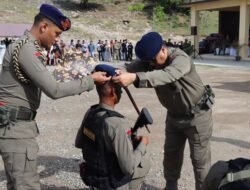 Kapolda Aceh Tutup Tradisi Pembaretan Bintara dan Tamtama Remaja Satbrimob