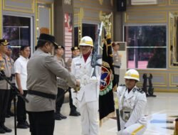 Kapolda Aceh Inspektur Upacara Pemuliaan Nilai-Nilai Tribrata Pataka Polda Aceh, Dalam Rangka Hari Bhayangkara ke 79