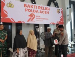 Polda Aceh Gelar Bakti Religi di Masjid Subulussalam PLTD Apung
