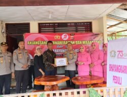 Peringati Hut Bhayangkara Ke-79, Polres Aceh Besar Gelar Anjangsana Ke Purnawirawan Dan Warakauri