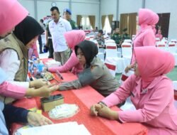 Polres Aceh Utara Himpun 75 Kantung Darah dalam Aksi Donor dan Pengobatan Gratis