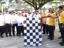 Semarak Hari Bhayangkara ke-79,  Polres Aceh Besar Gelar Olah Raga Bersama