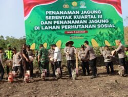 Polda Aceh Kerahkan Ratusan Alsintan untuk Dukung Penanaman Jagung Serentak Kuartal III