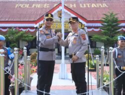 Polres Aceh Utara Gelar Pisah Sambut Kapolres dari AKBP Nanang Indra Bakti kepada AKBP Trie Aprianto