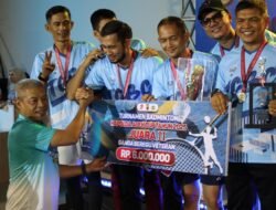 Wakapolda Aceh Resmi Tutup Kejuaraan Badminton Kapolda Aceh Cup 2025