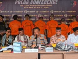 Polres Aceh Utara Amankan Enam Pria Diduga Sebar Ajaran Menyimpang