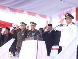 HUT ke-80 Kemerdekaan RI, Kapolres Aceh Utara Hadiri Upacara Pengibaran Bendera Merah Putih