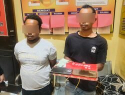 Polsek Baktiya Barat Tangkap Dua Pria Pengedar Sabu di Gubuk Tambak Ikan
