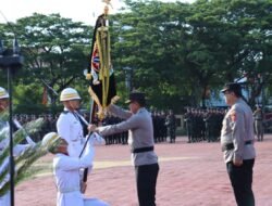 Brigjen Marzuki Ali Basyah dan Irjen Achmad Kartiko Serah Terima Pataka Machdum Sakti