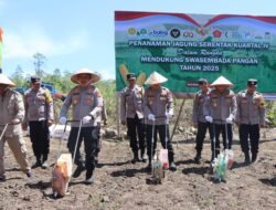 Komitmen Dukung Swasembada Pangan, Polres Aceh Besar Kembali Gelar Penanaman Jagung Serentak Kuartal lV