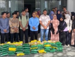 Polda Aceh Salurkan Bantuan Beras untuk Mahasiswa UIN Ar-Raniry
