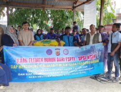 Polda Aceh Kembali Salurkan Bantuan Beras untuk Buruh FSPTI dan SPSI