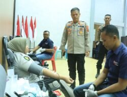 Sambut Hari Jadi Humas Polri ke-74, Polres Aceh Utara Sumbang 40 Kantung Darah