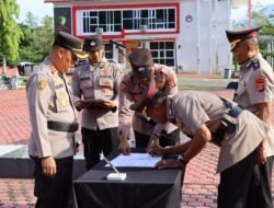 Polres Aceh Besar Gelar Sertijab 3 Kabag, 1 Kasat Dan 2 Kapolsek