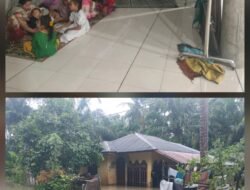 Hujan Deras Picu Banjir, 5 KK di Matang Arongan Mengungsi ke Meunasah