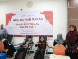 Jumlah Donor Meningkat, Disdik Dayah Aceh Kumpulkan 43 Kantong Darah