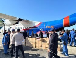 Kapolda Aceh Dampingi Menhan, Mendagri, dan Panglima TNI Tinjau Banjir di Pidie Jaya