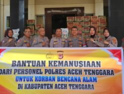 Polres Aceh Tenggara Salurkan Bantuan untuk Korban Bencana di Ketambe