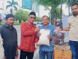 Sekwan DPRA Khudri Kunjungi Posko Peduli Bencana PSI Aceh, Apresiasi Solidaritas Jurnalis