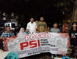 Pers Siber Indonesia Aceh Salurkan Bantuan Bencana Melalui DLHK Aceh