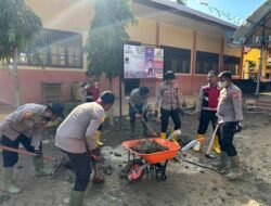 Polri dan Warga Bersinergi Pulihkan Pascabanjir di Pidie Jaya