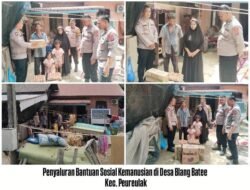 Polri Salurkan Bantuan Kemanusiaan ke Empat Desa dan Satu Dayah yang Terdampak Banjir di Aceh Timur