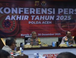 Polda Aceh Gelar Konferensi Pers Akhir Tahun 2025, Paparkan Capaian Kinerja dan Situasi Kamtibmas