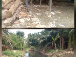 Polsek Baktiya Cek Pabrik Sagu Diduga Cemari Sungai di Alue Bilie Rayeuk