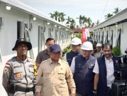 Kapolda Dampingi Presiden Prabowo Tinjau Huntara Korban Bencana di Aceh Tamiang