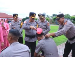 Polres Aceh Utara Gelar Upacara Kenaikan Pangkat 67 Personel