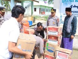 Polres Aceh Utara Kembali Salurkan Bantuan Pascabanjir ke Dayah Raudhatul Huda