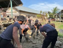 Pembersihan Fasilitas Pendidikan Pascabanjir Terus Berlanjut di Baktiya dan Tanah Jambo Aye