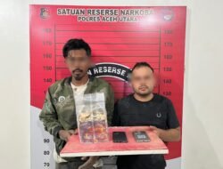 Satu Kilogram Sabu Gagal Edar di Aceh Utara, Dua Pria Diciduk Polisi