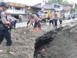Gerak Cepat Polres Bener Meriah, Jalan Lintas Bireuen–Takengon Kembali Aman Pascabencana