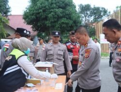 Pimpin Gaktibplin, Kapolres Aceh Utara Lakukan Pengecekan Urine Kepada Personel Secara Acak