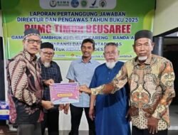 BUMG Timoh Beusaree Serahkan PAD Gampong Rp75.578.766 kepada Pemerintah Gampong Lambhuk