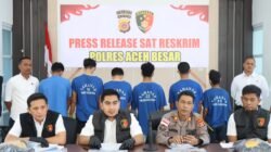 Sat Reskrim Polres Aceh Besar Gelar Press Release Ungkap Kasus Curanmor