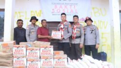 Mahasiswa STIK Angkatan 83 Salurkan Bansos untuk Korban Banjir di Buket Linteung