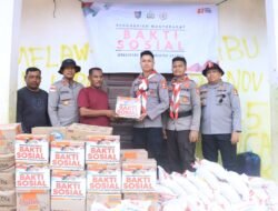 Mahasiswa STIK Angkatan 83 Salurkan Bansos untuk Korban Banjir di Buket Linteung