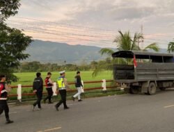 Cegah Balap Liar Personel Gabungan Polres Aceh Gelar Patroli Sahur