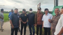 DPR-RI komisi-V H.Ruslan Daud  dan tim teknis kementrian PU di dampingi T.Zainal Abidin dalam kunjungan kerja ke sejumlah titik yang rusak akibat bencana di wilayah Aceh timur
