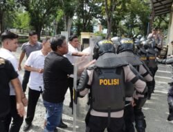 Polres Aceh Besar Gelar Simulasi Sispam Mako, Tingkatkan Kesiapsiagaan Hadapi Ancaman