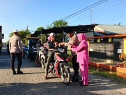 Polsek Seunuddon Berbagi Ratusan Takjil, Lanjutkan Buka Puasa Bersama Anak Yatim