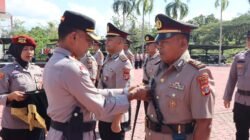 Kapolres Aceh Besar Pimpin Upacara Sertijab Kabag, Kasat,Kasi Dan Kapolsek